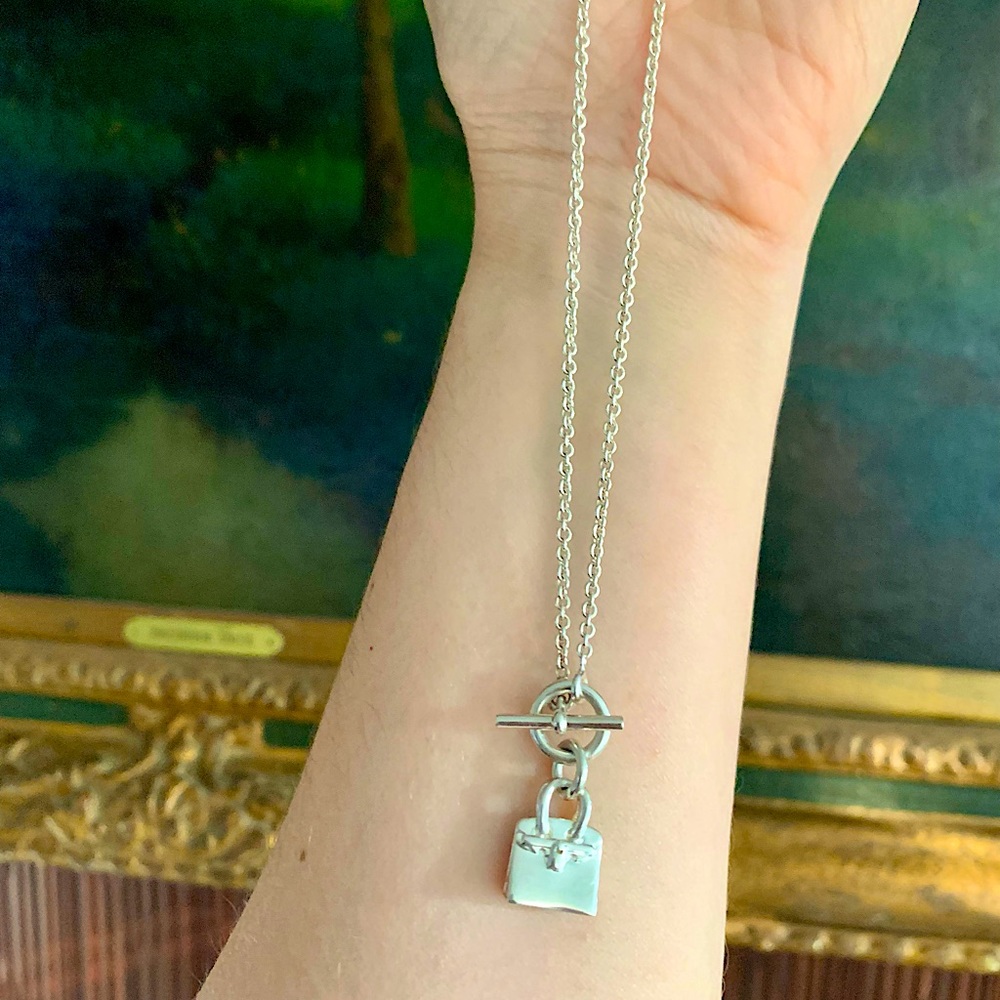 Hermes Silver Amulettes Birkin Pendant